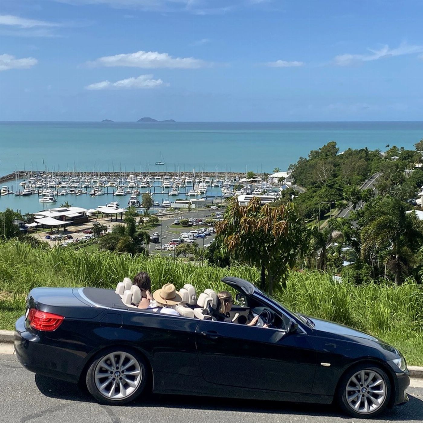 Airlie Beach Transfers Luxury Private Transfer Airlie Beach to Proserpine Airport (3 Seats BMW Convertible)