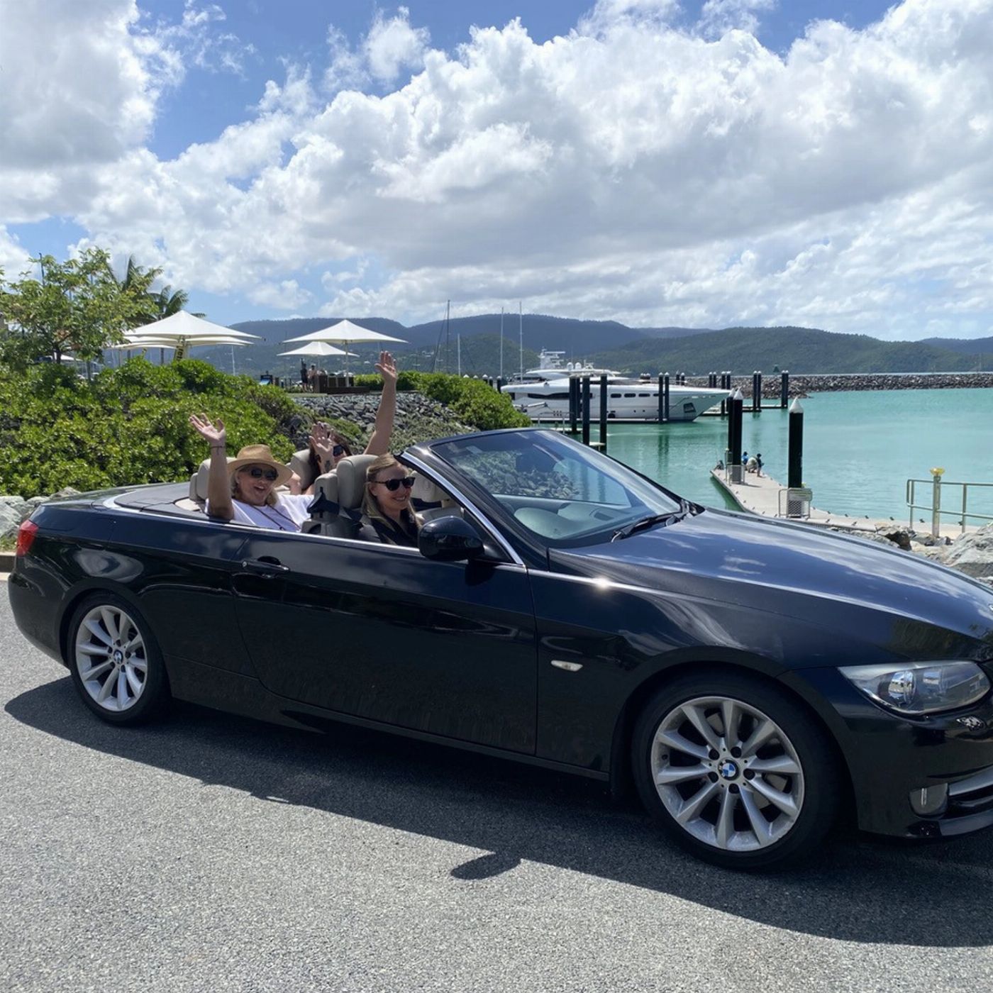 Airlie Beach Transfers Luxury Private Transfer Proserpine Airport to Airlie Beach (3 Seats BMW Convertible)