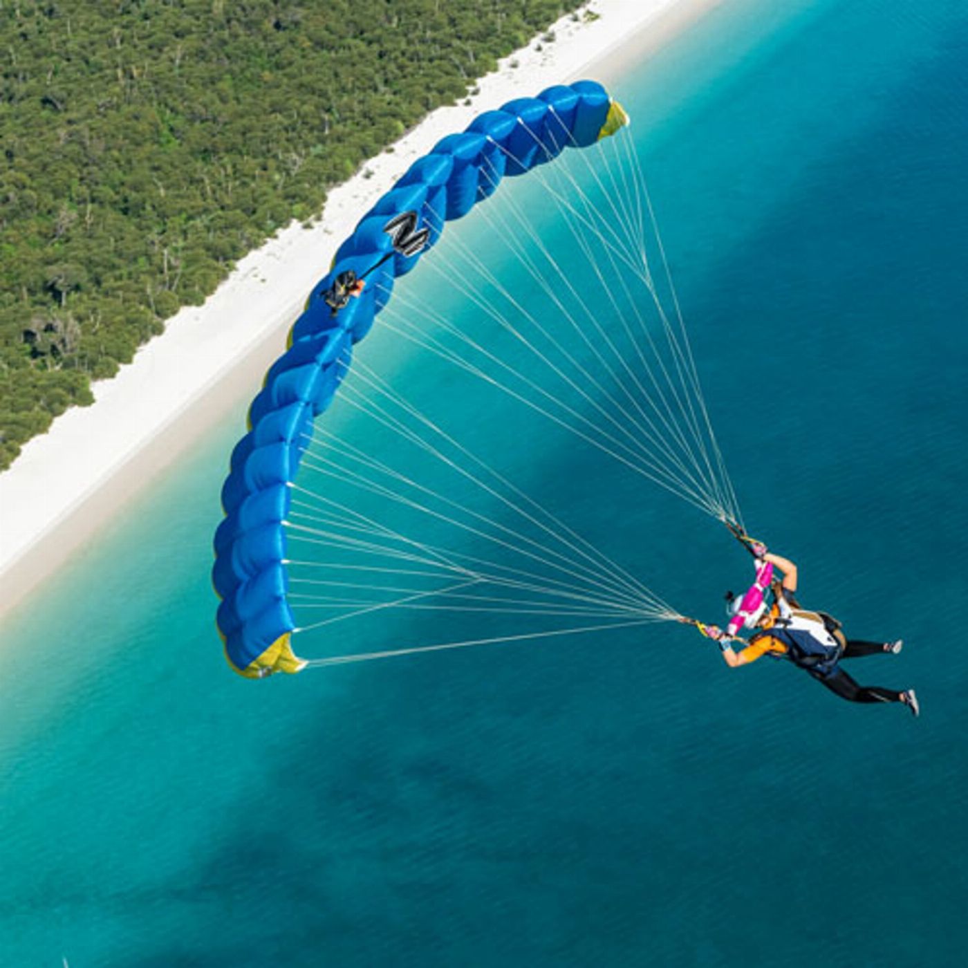 SKYONE Airlie Beach Tandem Skydive Whitehaven Beach with Video and Photos