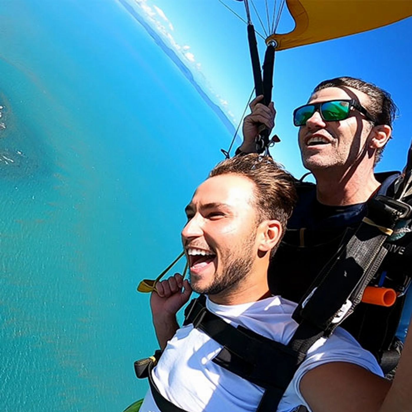 SKYONE Airlie Beach Tandem Skydive Whitehaven Beach with Video and Photos