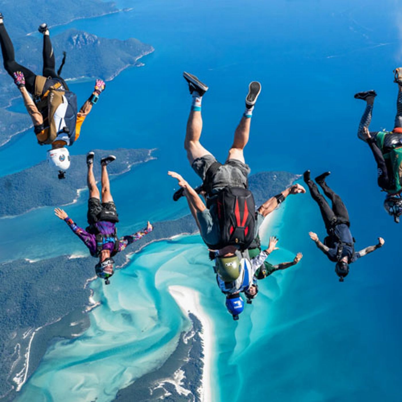 SKYONE Airlie Beach Tandem Skydive Whitehaven Beach with Video and Photos