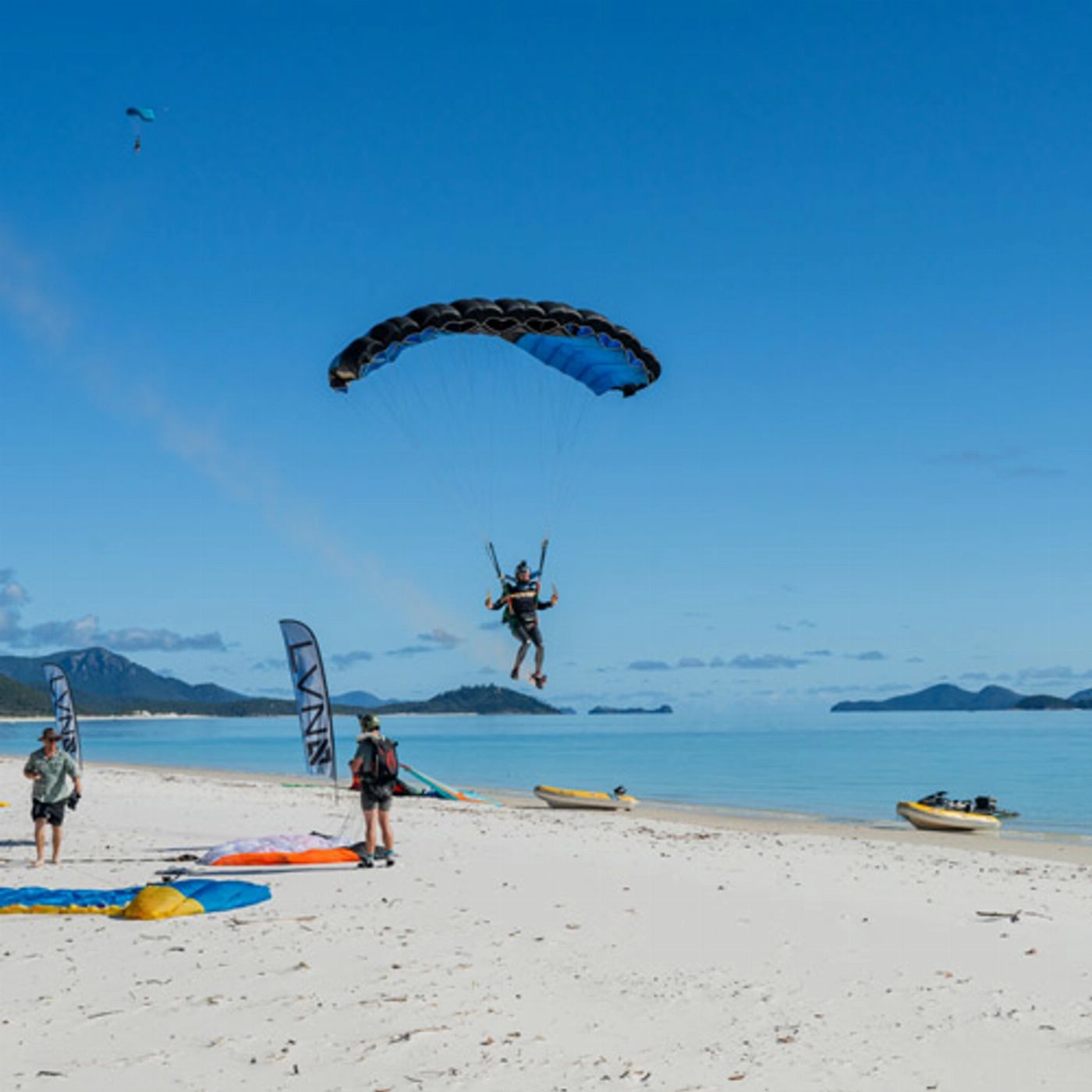 SKYONE Airlie Beach Tandem Skydive Whitehaven Beach with Video and Photos
