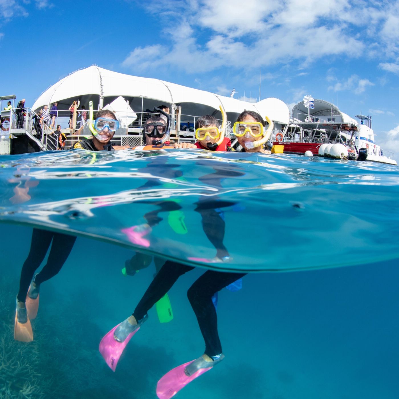 Great Adventures Green Island + Moore Reef Pontoon Combo (Family Rate)