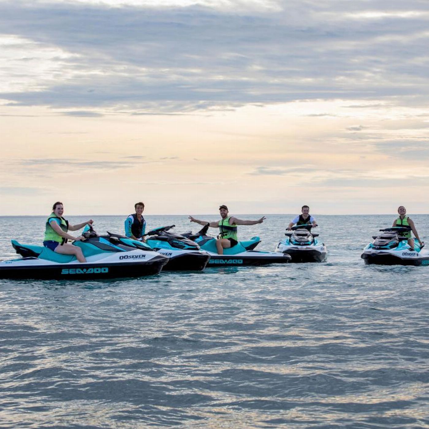 00Seven Adventures Honey Rider Sunrise Jetski Tour + Additional Passenger