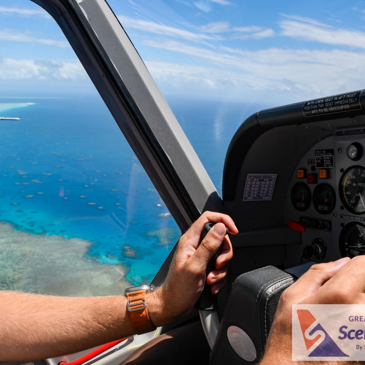 Great Barrier Reef Scenic Flights 40 Minutes Great Barrier Reef Scenic Flight with Pick Up / Drop Off